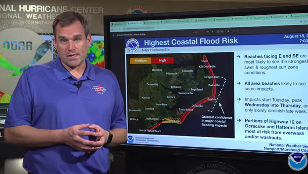Hurricane Erin Strengthens as Outer Banks Braces for High Winds ...
