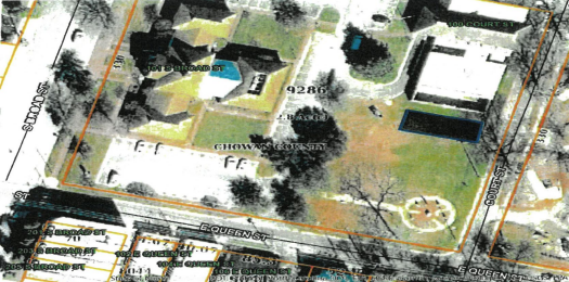 The proposed spot of the Confederate monument.