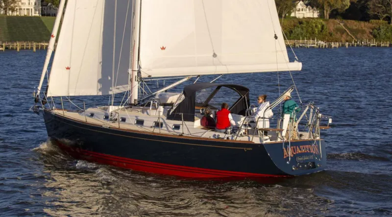 A Tartan 395 sailboat